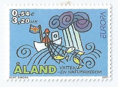 |Finlanda, Aland, Europa CEPT, 2001, MNH foto
