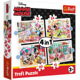 Cumpara ieftin Puzzle Trefl 4 in 1 Minnie Mouse si Prietenii Ei