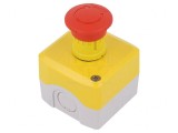 Casetă de comandă Harmony XB5 cu 1 buton cap ciupercă IP66