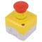 Casetă de comandă Harmony XB5 cu 1 buton cap ciupercă IP66