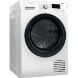Uscator de rufe Whirlpool FFTM118X3BYEE, Condensare, 8 kg, 6th Sense, Motor SenseInverter, FreshCare+, Display, Alb