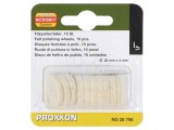 Disc de lustruit 22mm - Kit 10buc cu ştift de montare