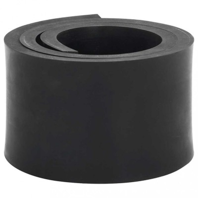vidaXL Margine de cauciuc pentru plug de zăpadă negru 100x10x1 cm foto