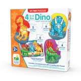 Set Primele Mele 4 Puzzle-Uri Dinozauri, The Learning Journey