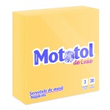 Servetele de masa Mototol Deluxe, galben, 3 straturi, 33 x 33 cm, 30 buc / pachet