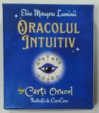 ORACOLUL INTUITIV de ELISE MESAGERA LUMINII , ilustratii de CARO CARO , SET CU CARTE EXPLICATIVA SI 52 CARTOLINE ORACOL , ANII ' 2000