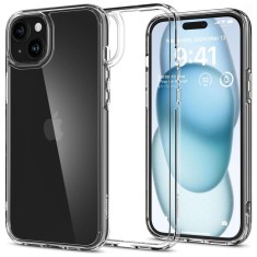 Husa iPhone 15 Spigen Ultra Hybrid, transparenta foto