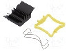 Radiator extrudat, aluminiu, 17mm x 17mm, negru, Advanced Thermal Solutions - ATS-51170D-C1-R0 foto