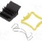 Radiator extrudat, aluminiu, 17mm x 17mm, negru, Advanced Thermal Solutions - ATS-51170D-C1-R0