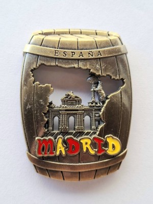 Magnet metalic Espana Madrid foto