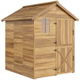 Outsunny Sopron de Lemn pentru Gradina de 6 x 6,5FT | Aosom Romania
