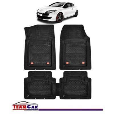 Covorase Auto TeamCar&amp;reg; Tip Tavita Compatibile Renault Megane III Coupe (2008-2016) Negru Material Rezistent foto