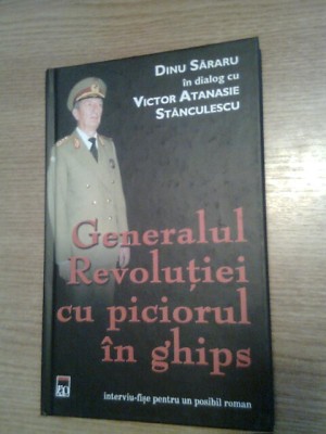 Generalul Revolutiei cu piciorul in ghips - Dinu Sararu - Victor At. Stanculescu foto