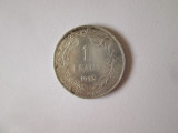 Belgia 1 Frank 1913 argint cu legenda mai rară &icirc;n limba germană nu in franceză