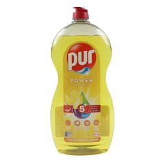 Detergent lichid pentru vase Pur Power Lemon, aroma lamaie, 1.2 L