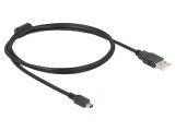 Cablu USB 2.0 A la mini USB B, 1 m, negru