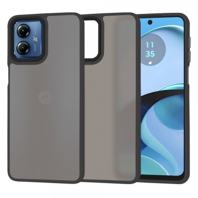 Husa pentru Motorola Moto G14, Techsuit, HaloFrost, Neagra foto