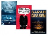 Pachet 3 carti autori premiati (Simon si planul Homo Sapiens de Becky Albertalli, O mare de lacrimi de Ruta Sepetys si Sfantul tuturor celor vazute si
