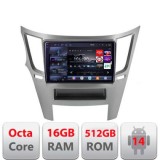 Navigatie Subru Legacy 2010-2015 Edotec Kit-458 8 core QLED 2K 16+512 360 Android Waze USB Navigatie Internet Youtube Radio CarStore Technology