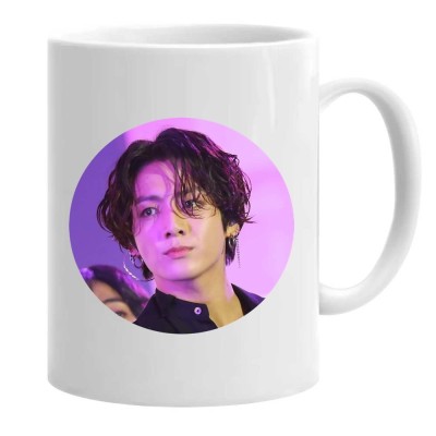 Cana alba personalizata bts jungkook army, INOVATIX&amp;reg;. 330 ml foto