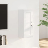 VidaXL Dulap suspendat, alb extralucios, 35x34x90 cm, lemn prelucrat