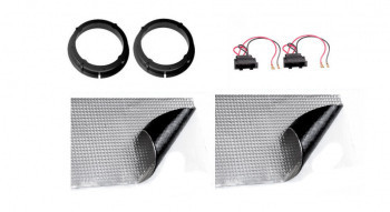 Set adaptoare audio difuzoare VW, Seat - inele / adaptor cablu boxe, insonorizant foto