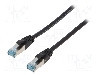 Cablu patch cord, Cat 6a, lungime 2m, S/FTP, LOGILINK - CQ6055S