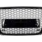 Grila Centrala Fara Emblema Audi A4 B8 (2008-2011) RS4 Design Negru Lucios Performance AutoTuning