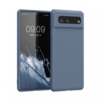 Husa pentru Google Pixel 6, Silicon, Albastru, 55865.12, kwmobile foto