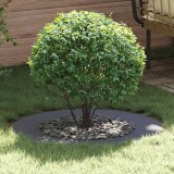 Ghiveci Rotund Antracit vidaXL, Plastic Rezistent, 80 cm, Interior/Exterior, Mare