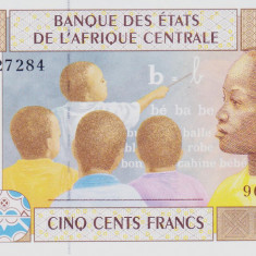 Bancnota Statele Africii Centrale ( Congo ) 500 Franci 2002 - P106Td UNC