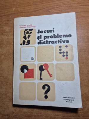 carte pentru copii - jocuri si probleme distractive - din anul 1977 foto