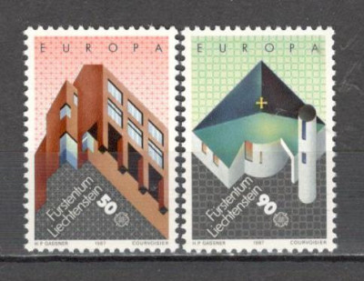 Liechtenstein.1987 EUROPA-Arhitectura moderna SL.186 foto