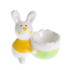Suport ceramic pentru ou iepure