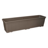 Jardinieră din plastic moca cu farfurie integrată, CMCLASS