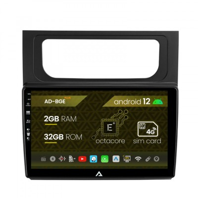 Navigatie Volkswagen Touran (2010-2016), Android 12, E-Octacore 2GB RAM + 32GB ROM, 10.1 Inch - AD-BGE10002+AD-BGRKIT042 foto