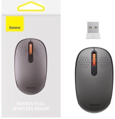 MOUSE Baseus, wireless 2.4GHz, optic,3/1 butoane/scroll, 800/1200/1600DPI, raza 10-20m, gri &quot;B01055502833-00&quot; (timbru verde 0.18 lei)