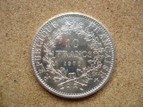 FRANTA - 10 FRANCI / FRANCS 1970 , ARGINT 900,