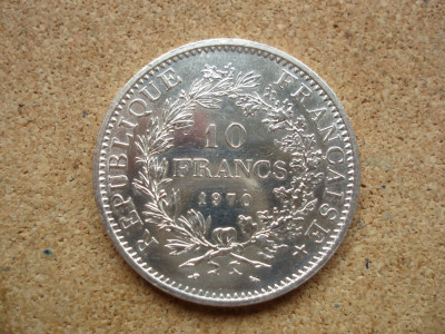 FRANTA - 10 FRANCI / FRANCS 1970 , ARGINT 900, foto