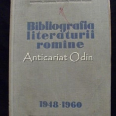 Bibliografia Literaturii Romane 1948-1960 - Acad. T. Vianu