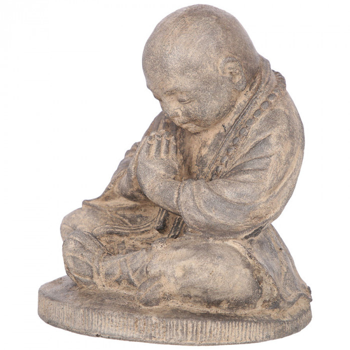 Statueta din piatra pentru exterior Praying Monk, M