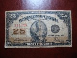 CANADA 25 CENTS 1923