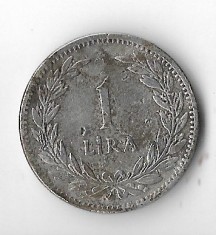 Moneda 1 lira 1947 - Turcia, 7,5 g argint 0,600
