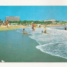 RF38 -Carte Postala- Eforie Nord, plaja, circulata 1974