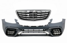 Bara Fata cu Grila Centrala Crom Mercedes S-Class W222 Facelift (2017-up) S63 Design Performance AutoTuning