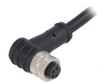 Conector M8 4-PIN Unghi Cablu 1m