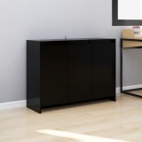 VidaXL Servantă, negru, 102x33x75 cm, PAL 809774