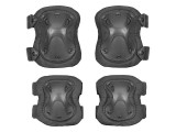 Set Cotiere si Genunchiere Model C 8Fields Negru