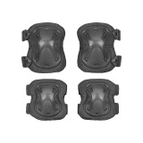 Set Cotiere si Genunchiere Model C 8Fields Negru