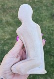 STATUETA INEDITA, FEMEIE DIN STEATIT SAU &quot;PIATRA DE SAPUN&quot;, LUCRATA MANUAL